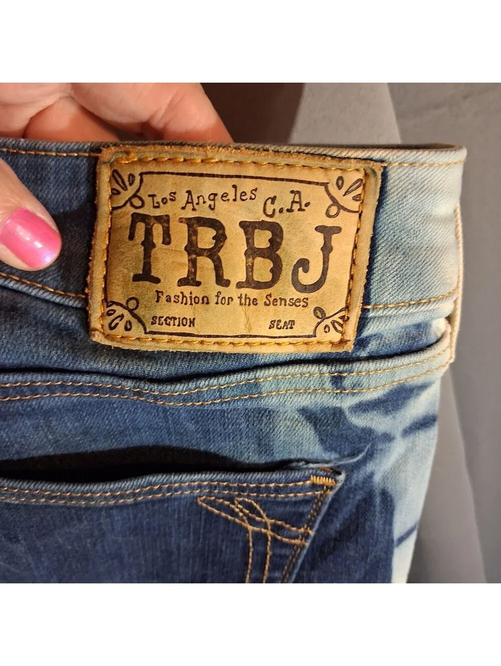 True Religion Brand Jeans Tie-Dye Distressed Denim Jeans Size 29